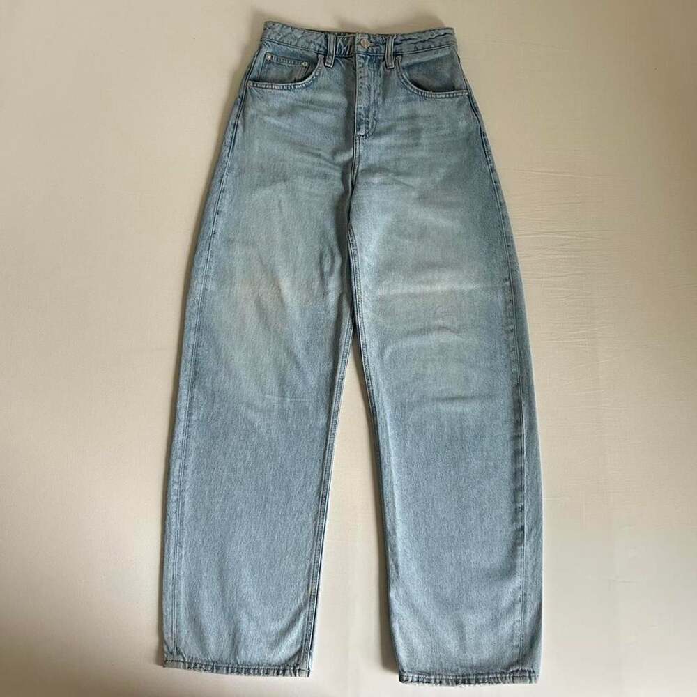 Frame High Rise Straight Leg Light Wash Denim Jeans Size 25